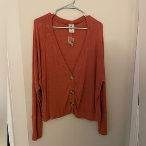 Free People Rust Cardigan